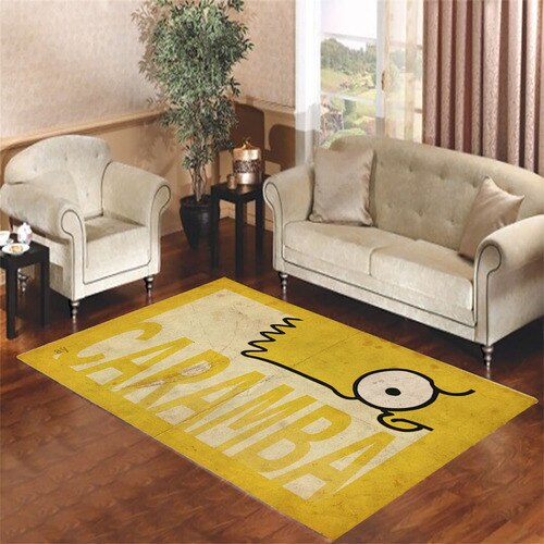 bart simpson vintage style Living room carpet rugs