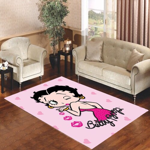 betty boop purple kiss Living room carpet rugs