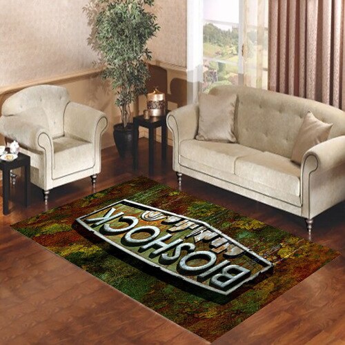 bioshock logo 2 Living room carpet rugs