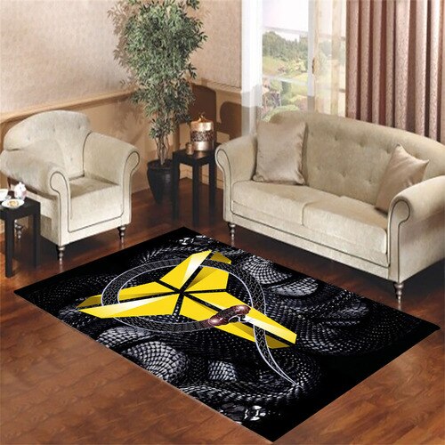 black mamba with snake Living room carpet rugs