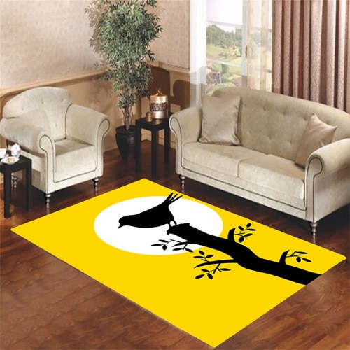 blackbird and sun Living room carpet rugs