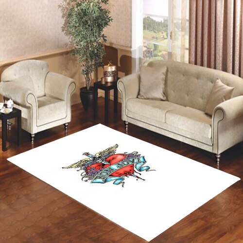 bon jove heart artwork Living room carpet rugs