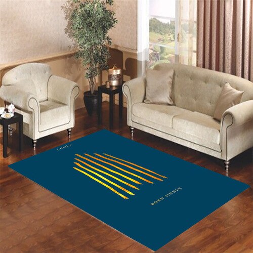 born sinner j cole blue Living room carpet rugs