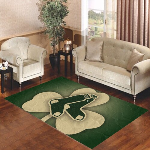 boston red sox green Living room carpet rugs