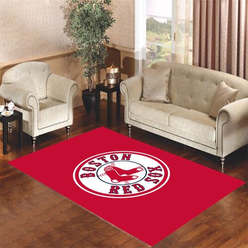 boston redsox logo 1 Living room carpet rugs