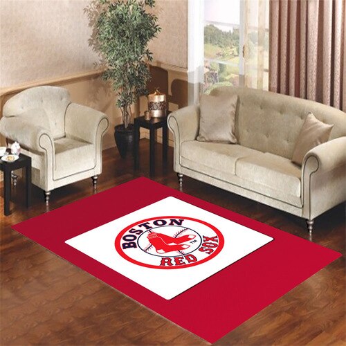 boston redsox logo 2 Living room carpet rugs