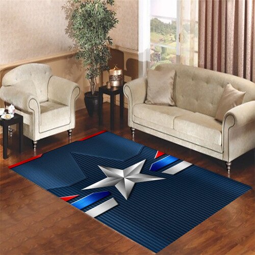 capt america emblem Living room carpet rugs