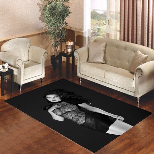 charli xcx black white Living room carpet rugs