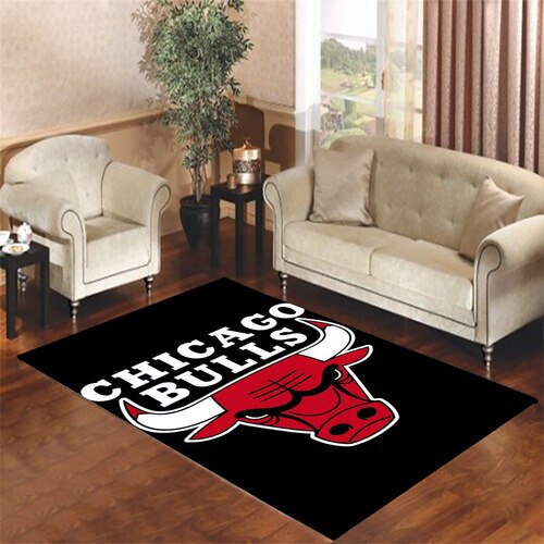 chicago bulls logo Living room carpet rugs