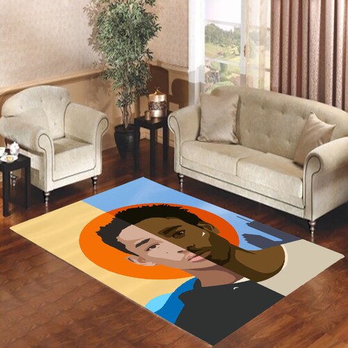 childish gambino art Living room carpet rugs