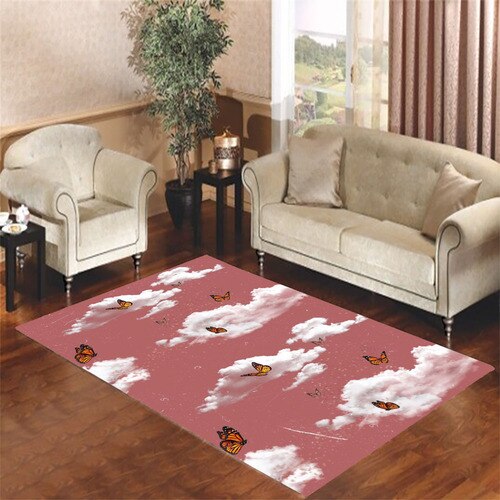 clouds overlay Living room carpet rugs