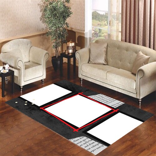 collage frame vector Living room carpet rugs