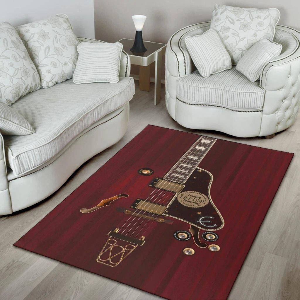 red electric guitar living room Rug Carpet Rug Carpet