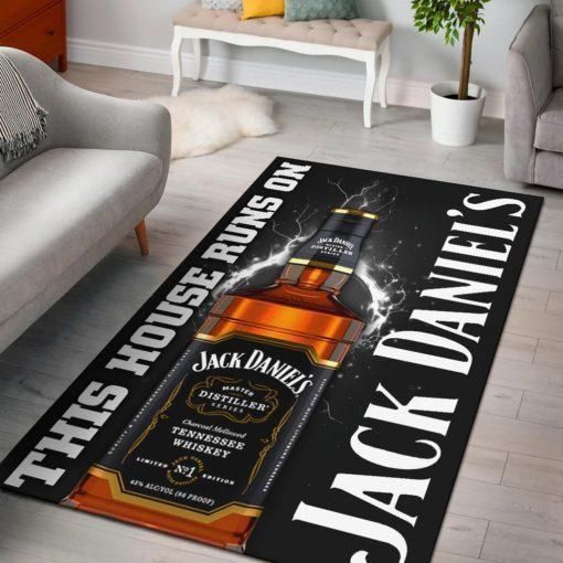 this house runs on jack daniel’s living room Rug Carpet Rug Carpet