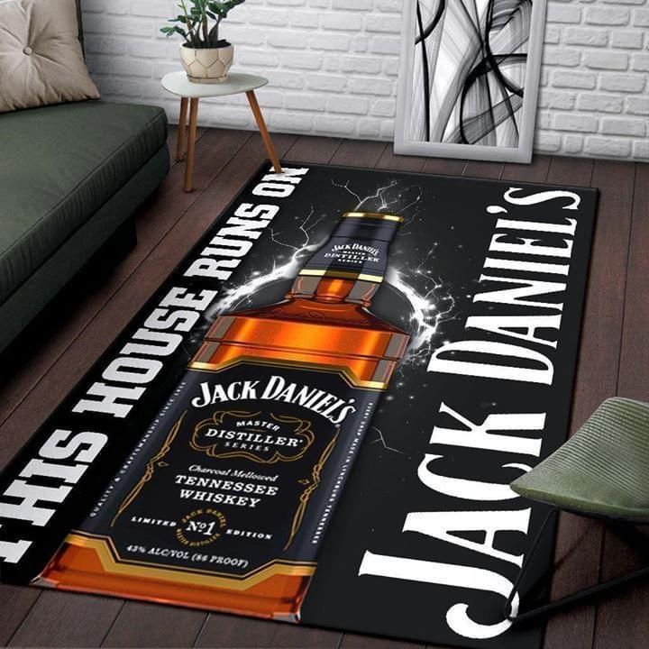 this house runs on jack daniel’s living room Rug Carpet Rug Carpet