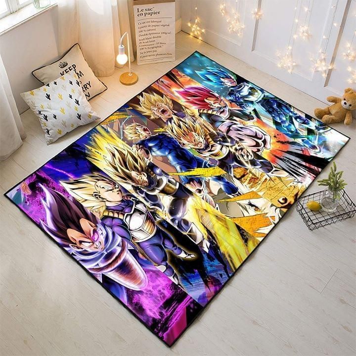 vegeta all super saiyan transformation living room Rug Carpet Rug Carpet