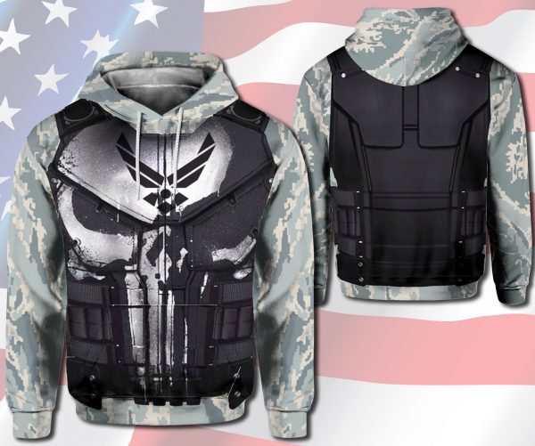 Air Force Veteran 3D Printed Hoodie/Zipper Hoodie