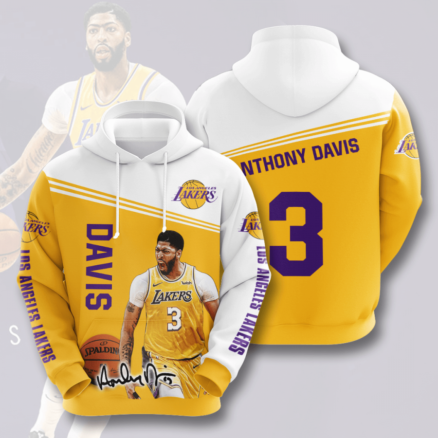 Los Angeles Lakers Lebron James 3D Hoodie All Over Printed - T