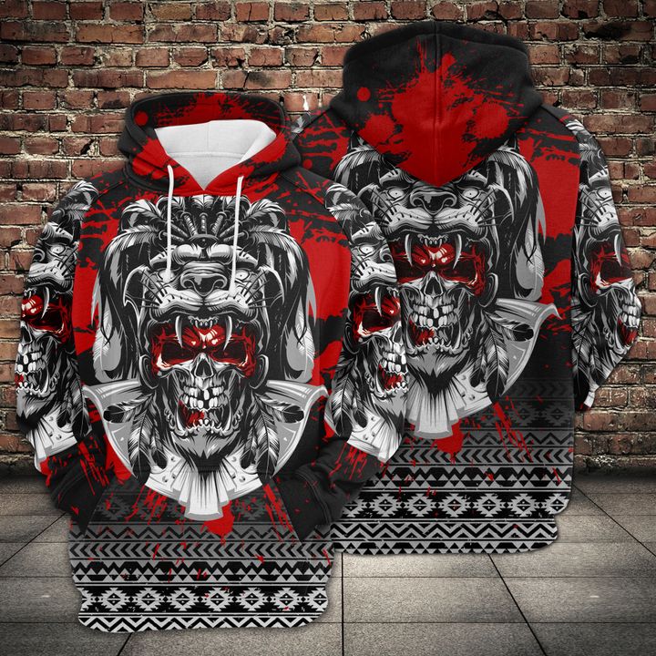 Aztec Jaguar Warrior 3D Printed Hoodie/Zipper Hoodie