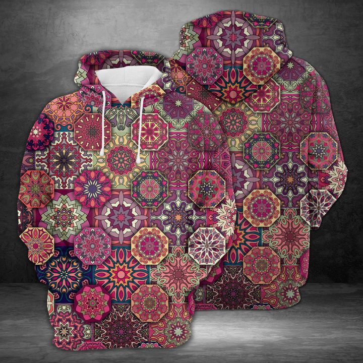 Beautiful Mandala 3D Printed Hoodie/Zipper Hoodie