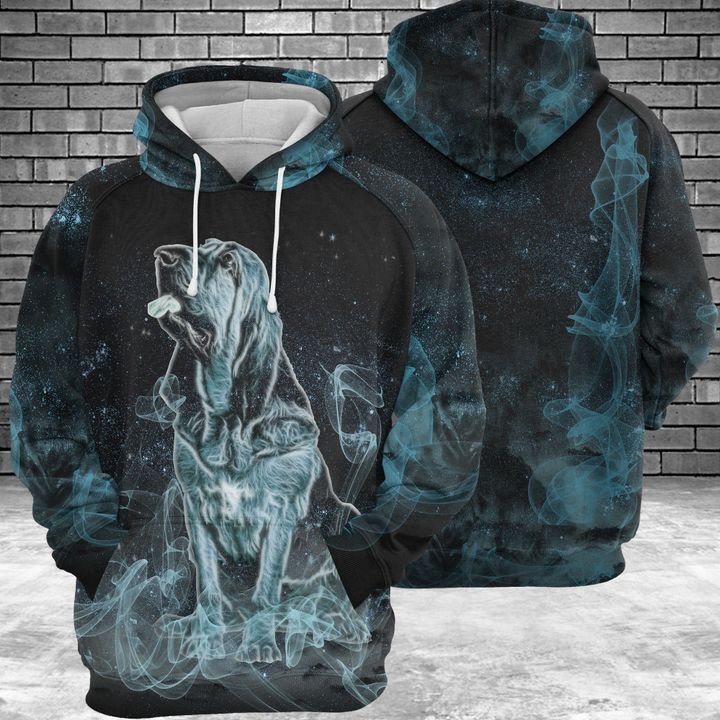 Bloodhound Galaxy 3D Printed Hoodie Zipper Hoodie Travels in