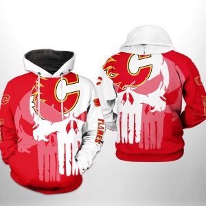 Calgary Flames Hoodie 3D thunder design cheap Pullover NHL - Limotees