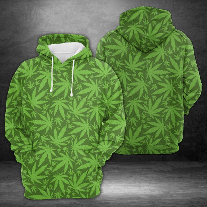 Camo Weed Leafs 3D Printed Hoodie/Zipper Hoodie