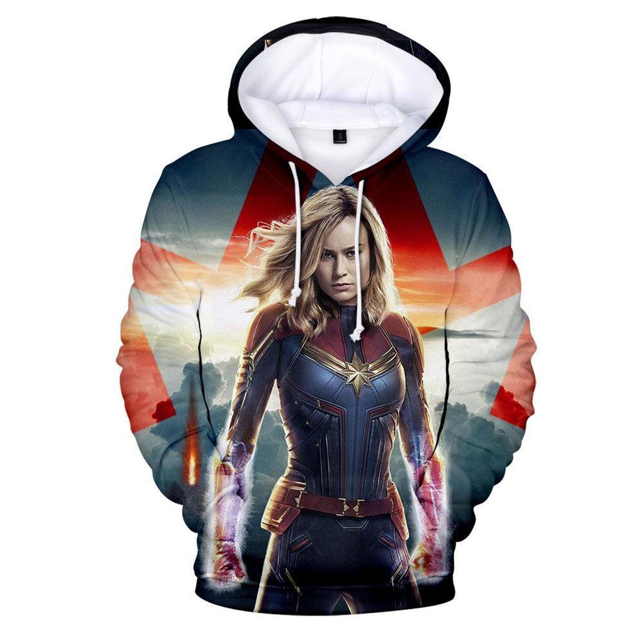 Captain Marvel Carol Danvers 3D Printed Hoodie/Zipper Hoodie