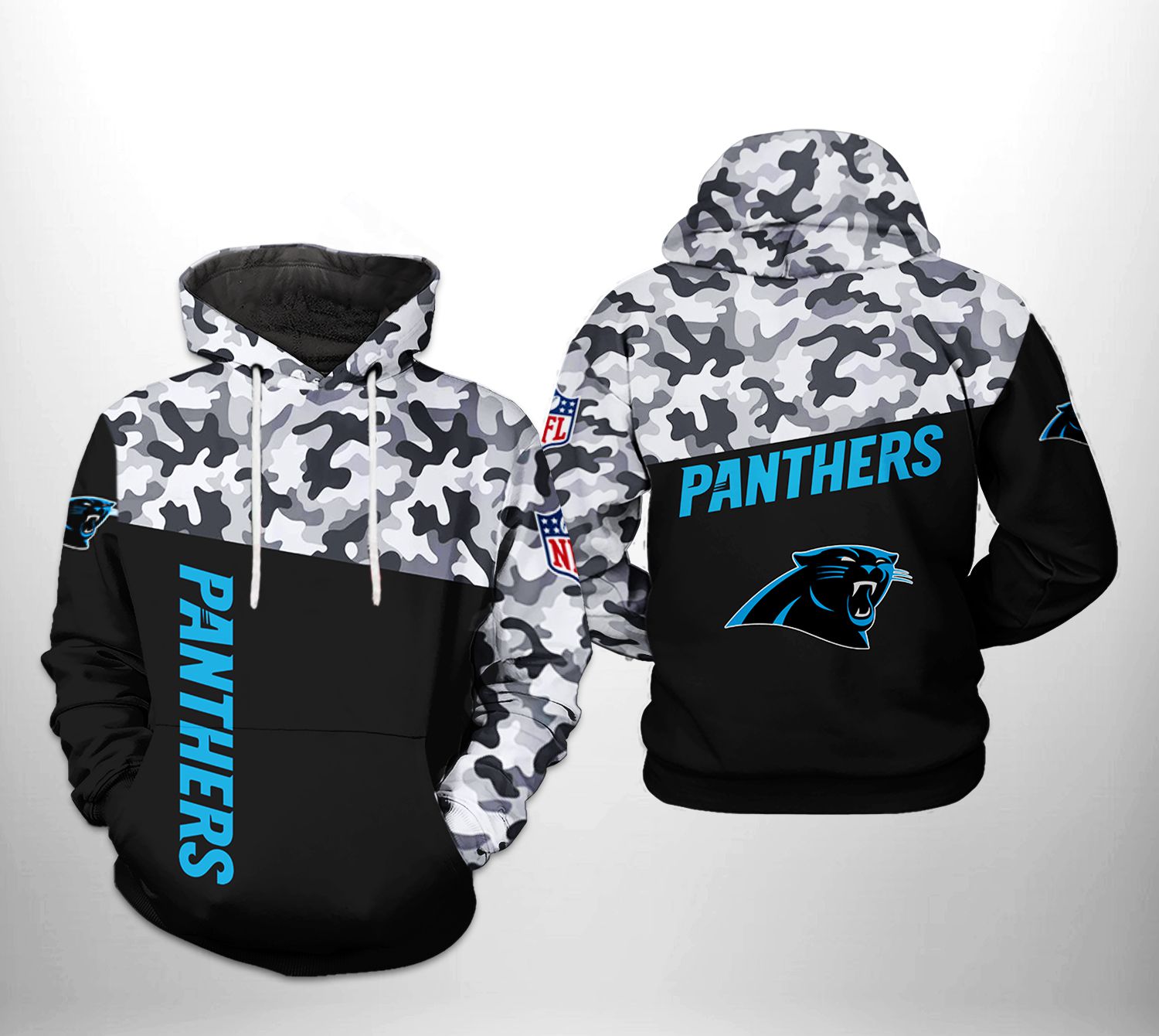 Carolina Panthers NFL Camo Veteran Team 3D Printed Hoodie/Zipper Hoodie -  Travels in Translation