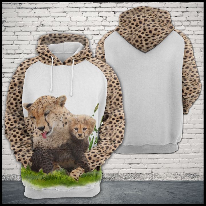 Cheetah Family 3D Printed Hoodie/Zipper Hoodie