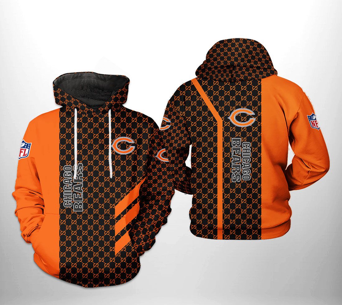 Chicago Bears NFL 3D Printed Hoodie/Zipper Hoodie - Travels in