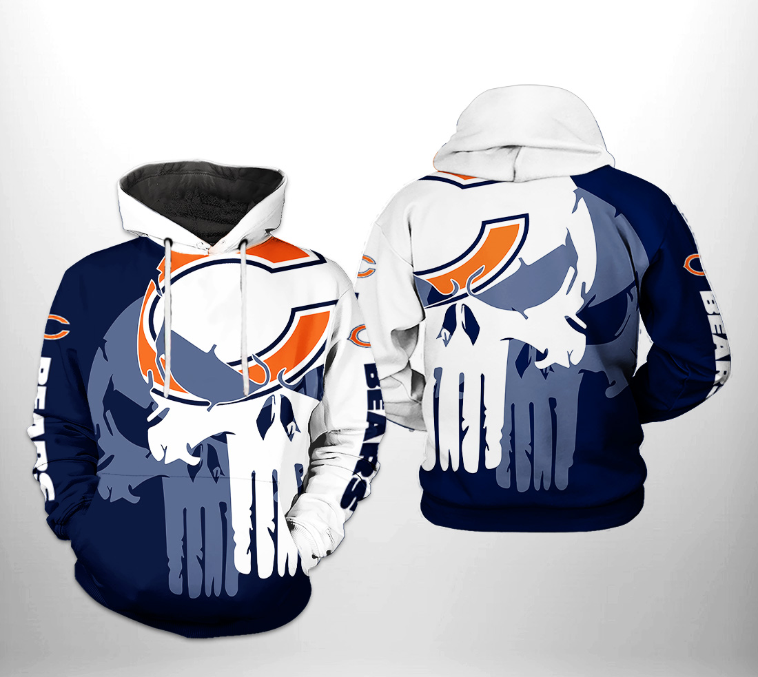 Chicago Bears Team 3D Printed Hoodie/Zipper Hoodie - Travels in