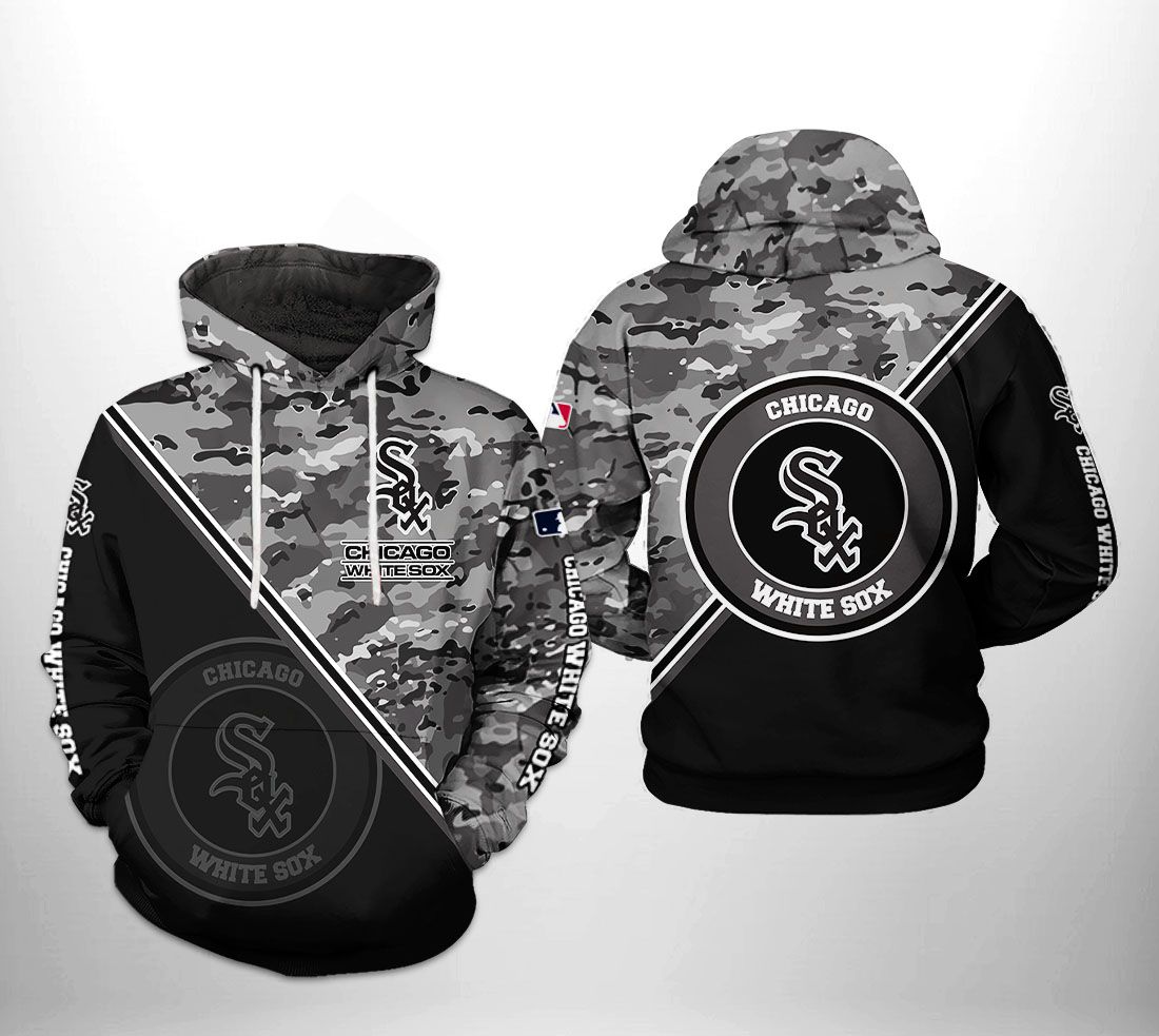 Chicago White Sox MLB Personalized Hunting Camouflage Hoodie T