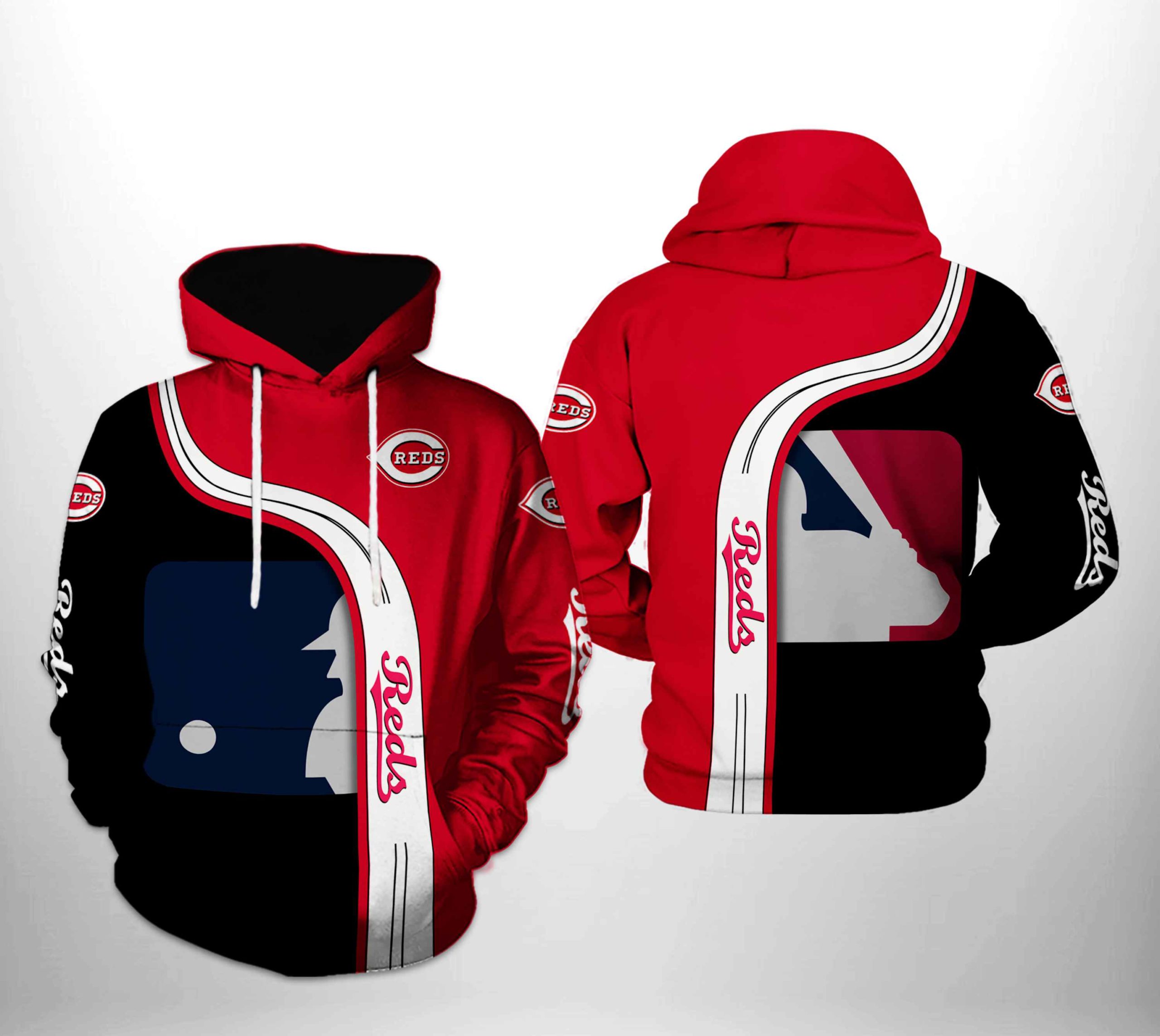 Cincinnati Reds MLB Team 3D Printed Hoodie/Zipper Hoodie