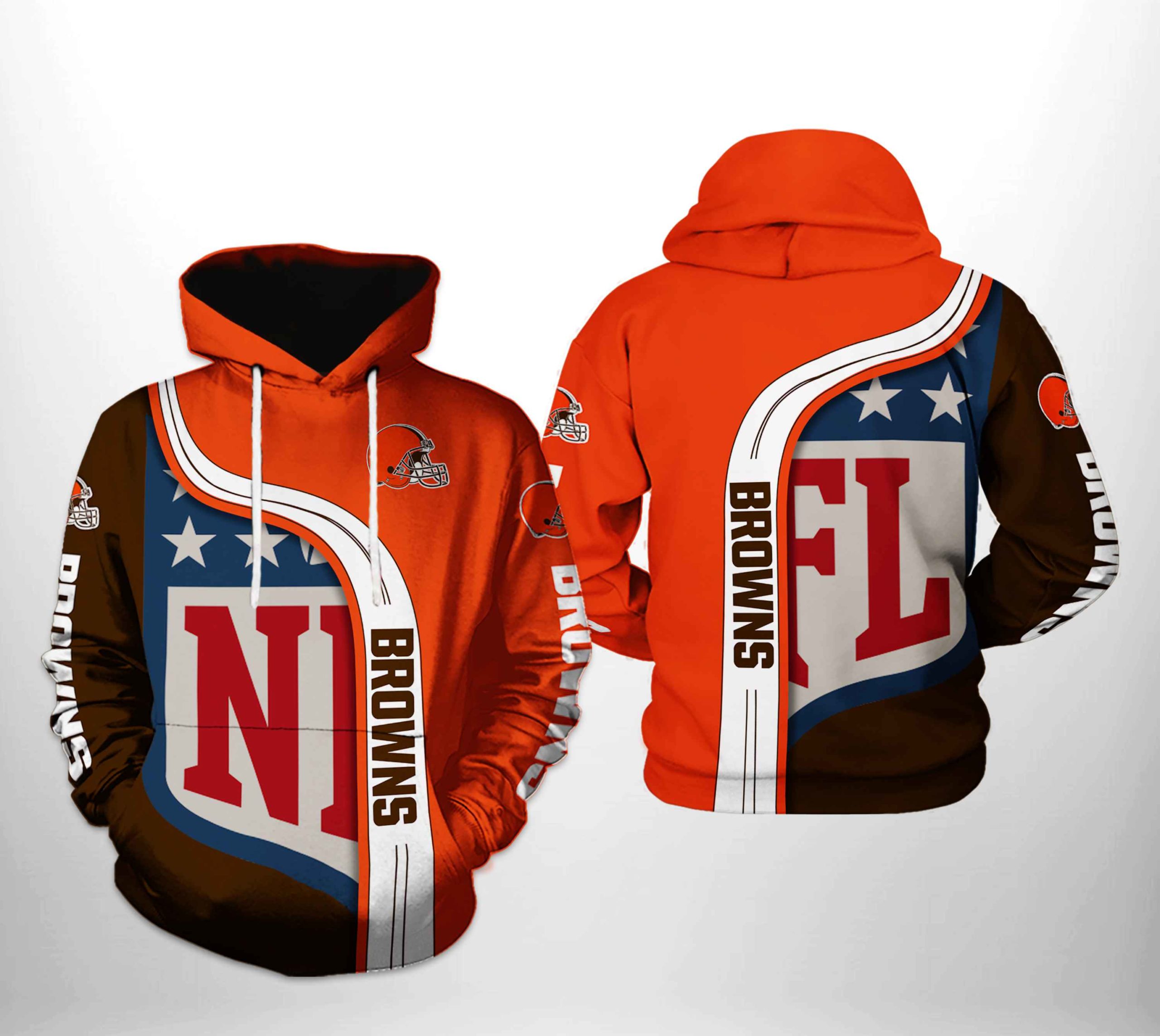 Cleveland Browns NFL Classic 3D Printed Hoodie/Zipper Hoodie - Travels in  Translation