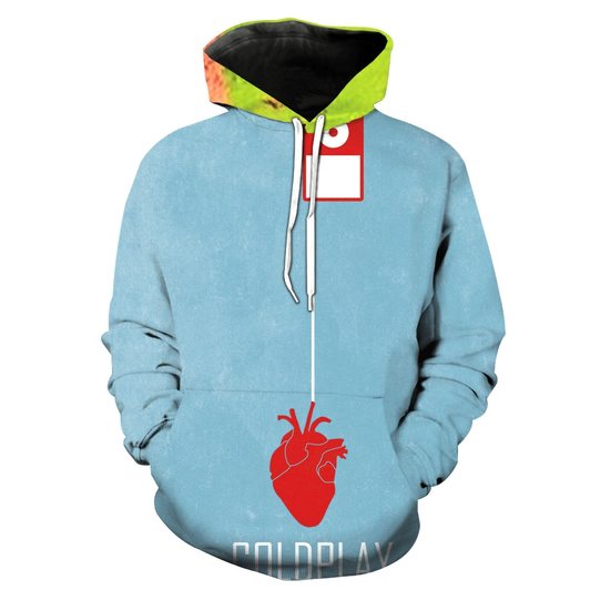 Coldplay Band 3D Printed Hoodie/Zipper Hoodie