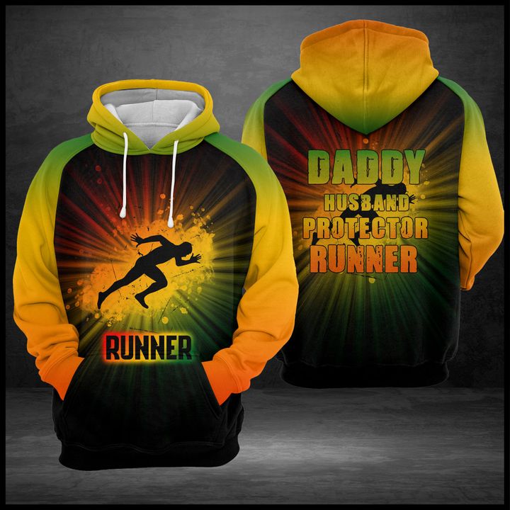 Daddy Husband Protector Runner 3D Printed Hoodie/Zipper Hoodie