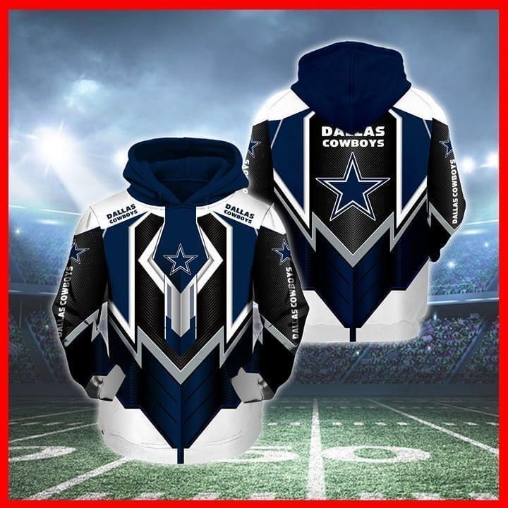 Dallas Cowboys NFL Football Camo Hunting Flag Hoodie 3D All Over Print