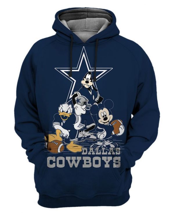 Dallas Cowboys Hunting Camo 3D Hoodie All Over Print Dallas