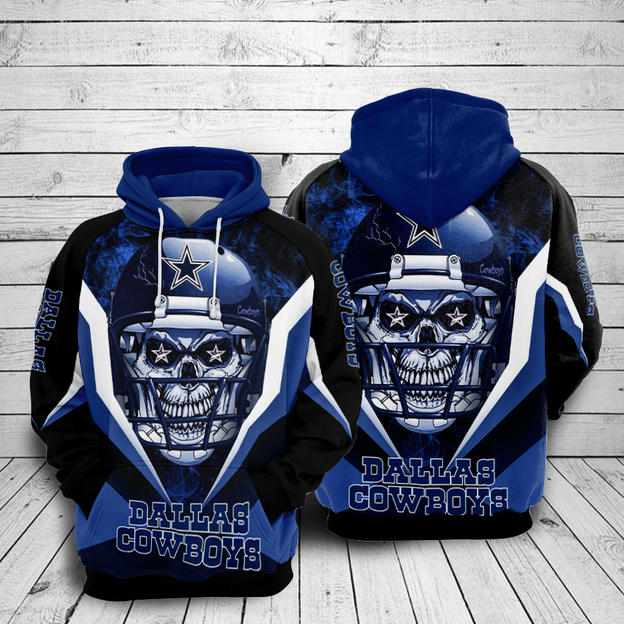 Dallas cowboys nfl balls 3d print hoodie 3d hoodie Zipper Hoodie