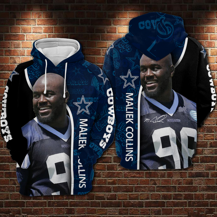 Tony Romo Dallas Cowboys Navy Blue Pullover Hoodie