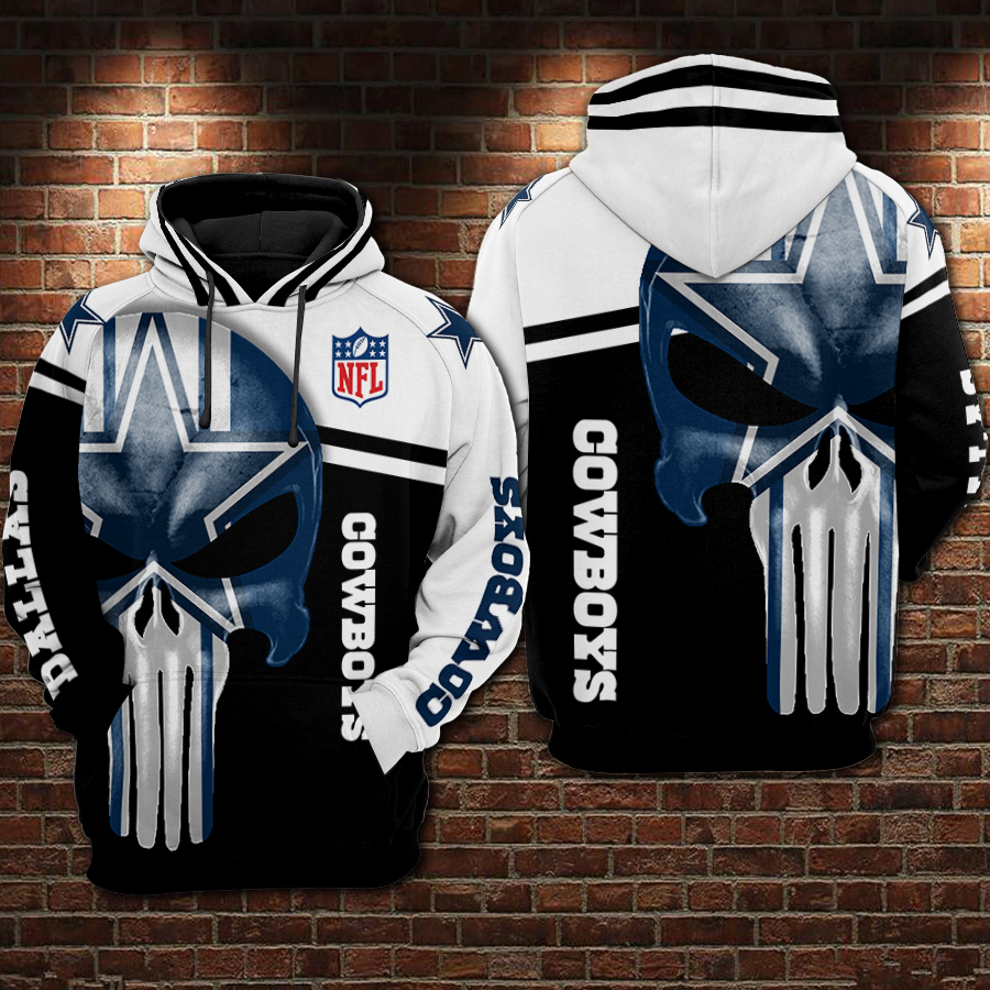 Flag American Camo Dallas Cowboys Print Full 3D Hoodie - Dallas Cowboys Home