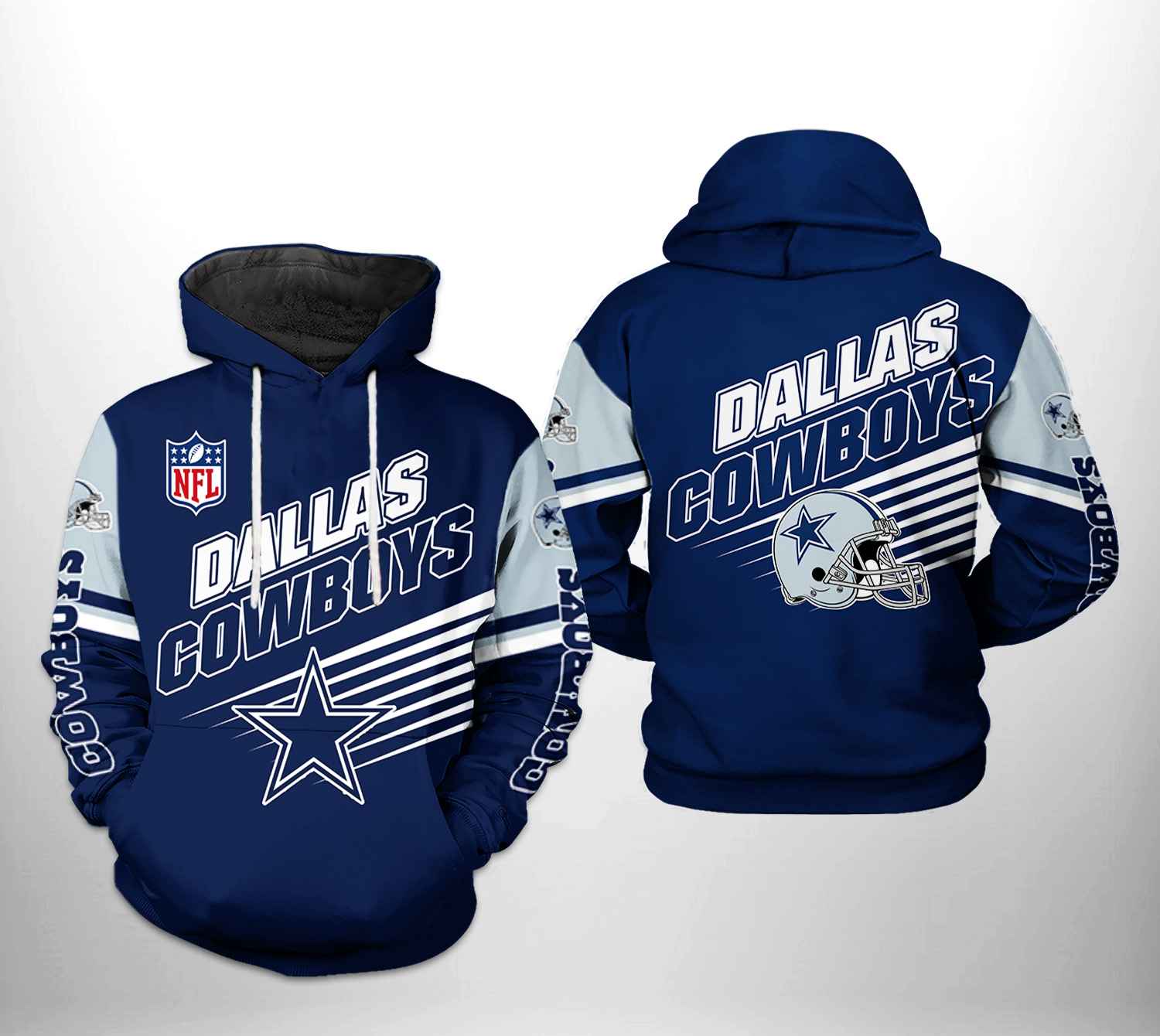 Dallas Cowboys NFL Team 3D Printed Hoodie/Zipper Hoodie