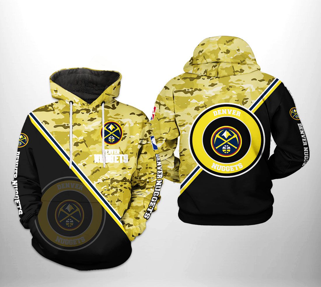 Denver Nuggets NBA US Camo Team 3D Printed Hoodie/Zipper Hoodie