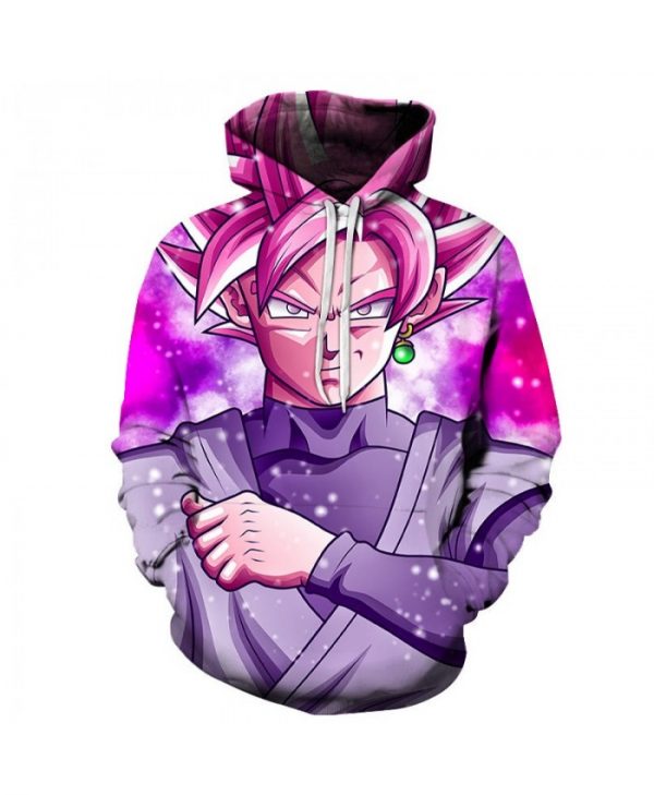 Dragon Ball Hand On Chest Anime 3D Printed Hoodie/Zipper Hoodie