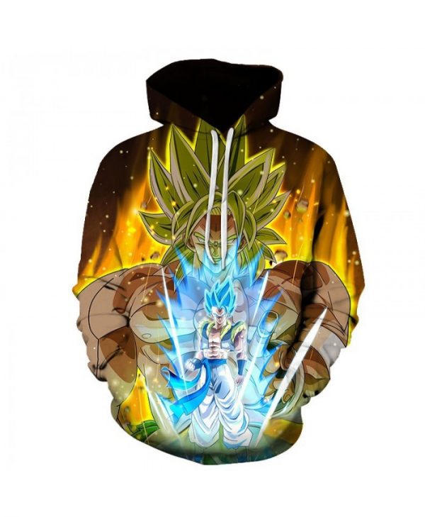 Dragon Ball Z Goku Super Saiyan Blue Awesome 3D Printed Hoodie/Zipper Hoodie