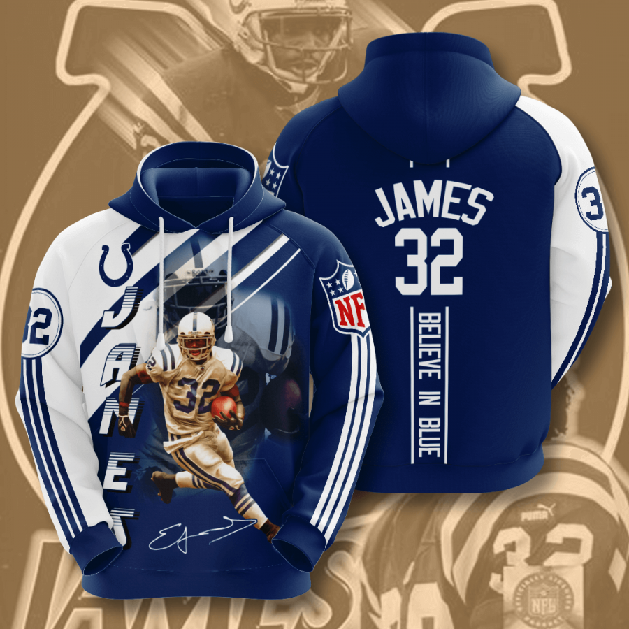 Indianapolis Colts Football Team Printed Unisex Hoodie Unisex 3D