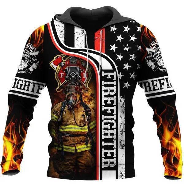 Firefighter 3D Printed Hoodie/Zipper Hoodie