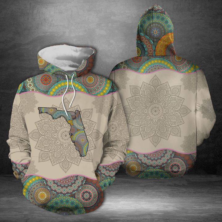 Florida Mandala 3D Printed Hoodie/Zipper Hoodie