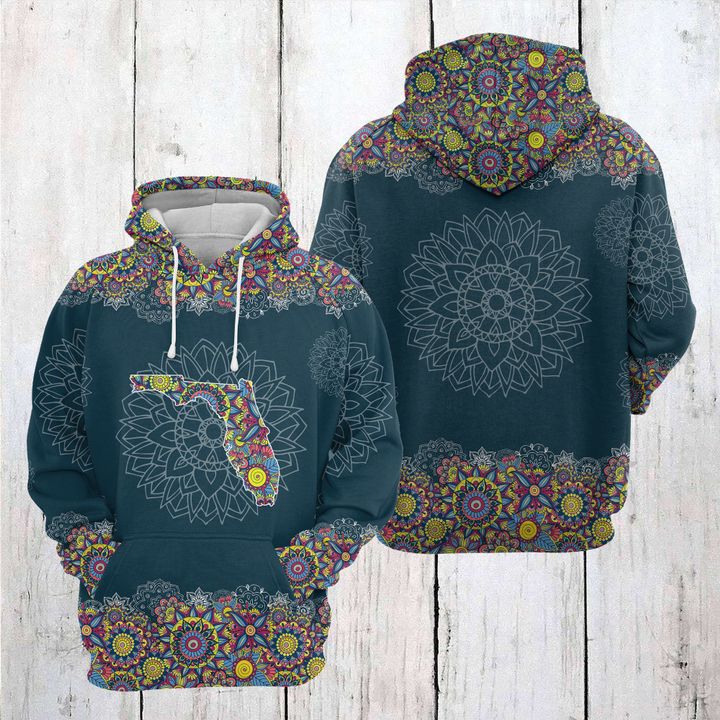 Florida Mandala 3D Printed Hoodie/Zipper Hoodie